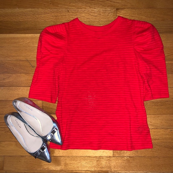 Who What Wear Tops - Who What Wear Red Shirt